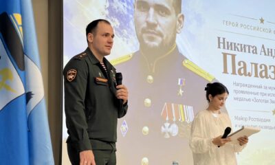 Герой России Никита Палазник рассказал ярославским школьникам о своём подвиге и военной службе